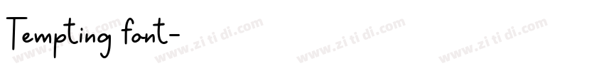 Tempting font字体转换